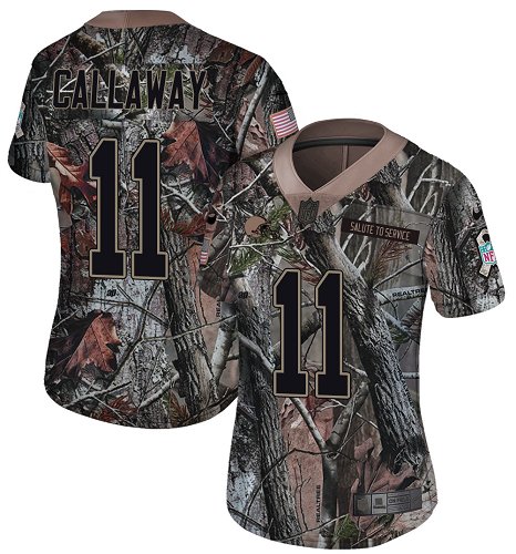 Nike Browns #11 Antonio Callaway Camo Women's Stitched NFL Limited Rush Realtree Jersey