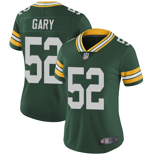 Nike Packers #52 Rashan Gary Green Team Color Women's Stitched NFL Vapor Untouchable Limited Jersey
