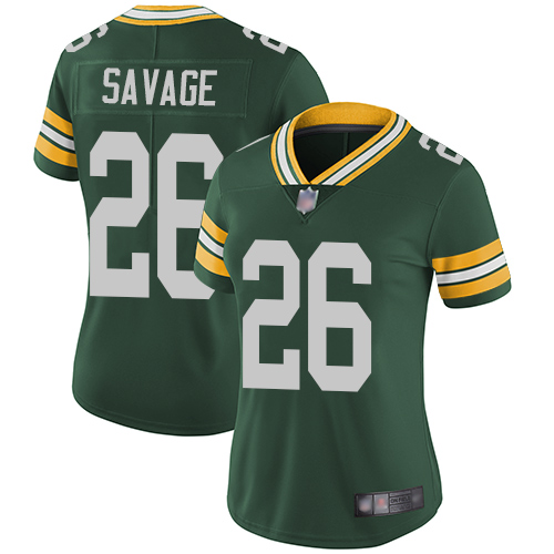 Nike Packers #26 Darnell Savage Jr. Green Team Color Women's Stitched NFL Vapor Untouchable Limited Jersey