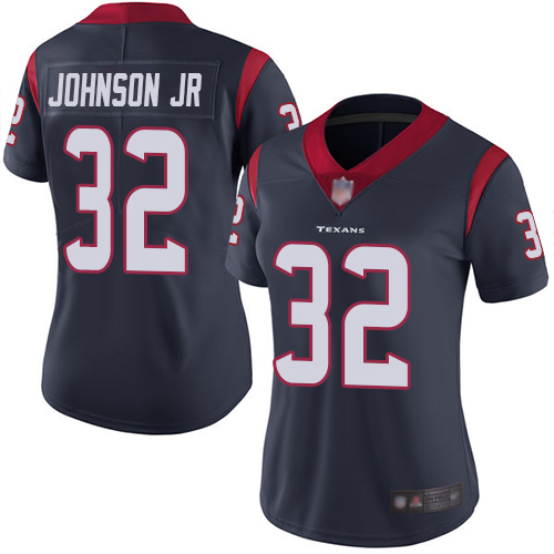 Texans #32 Lonnie Johnson Jr. Navy Blue Team Color Women's Stitched Football Vapor Untouchable Limited Jersey Texans #32 Lonnie Johnson Jr. Navy Blue Team Color Women's Stitched Football Vapor Untouchable Limited Jersey