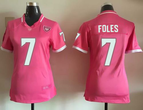 Nike Jaguars #7 Nick Foles Pink Women's Stitched NFL Elite Bubble Gum Jersey