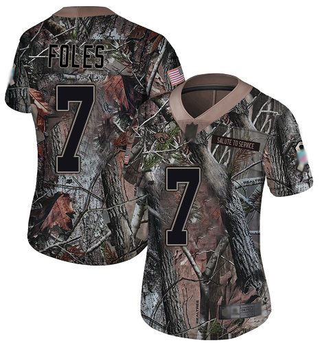 Nike Jaguars #7 Nick Foles Camo Women's Stitched NFL Limited Rush Realtree Jersey