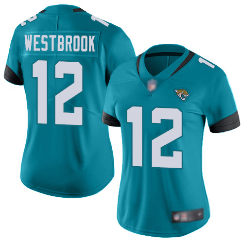 Jaguars #12 Dede Westbrook Teal Green Alternate Women's Stitched Football Vapor Untouchable Limited Jersey