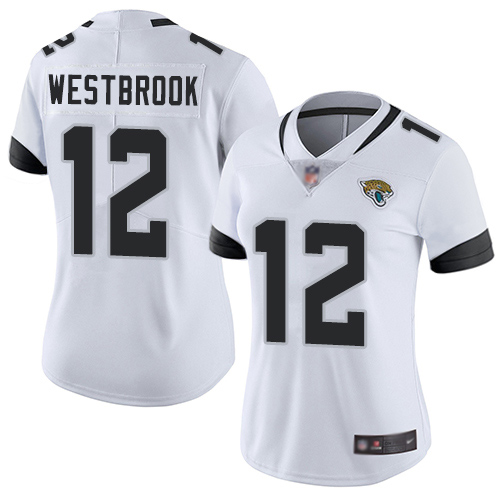 Jaguars #12 Dede Westbrook White Women's Stitched Football Vapor Untouchable Limited Jersey Jaguars #12 Dede Westbrook White Women's Stitched Football Vapor Untouchable Limited Jersey