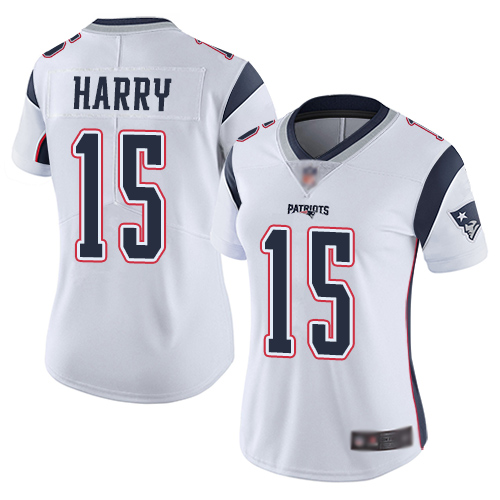 Patriots #15 N'Keal Harry White Women's Stitched Football Vapor Untouchable Limited Jersey Patriots #15 N'Keal Harry White Women's Stitched Football Vapor Untouchable Limited Jersey