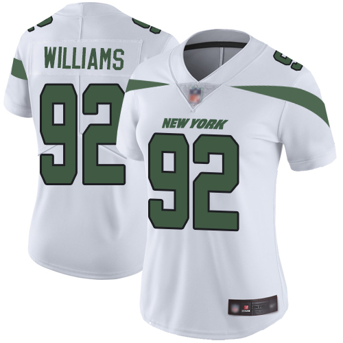 Nike Jets #92 Leonard Williams White Women's Stitched NFL Vapor Untouchable Limited Jersey