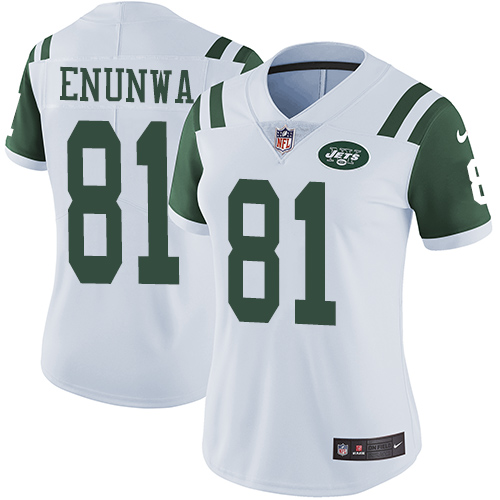 Nike Jets #81 Quincy Enunwa White Women's Stitched NFL Vapor Untouchable Limited Jersey