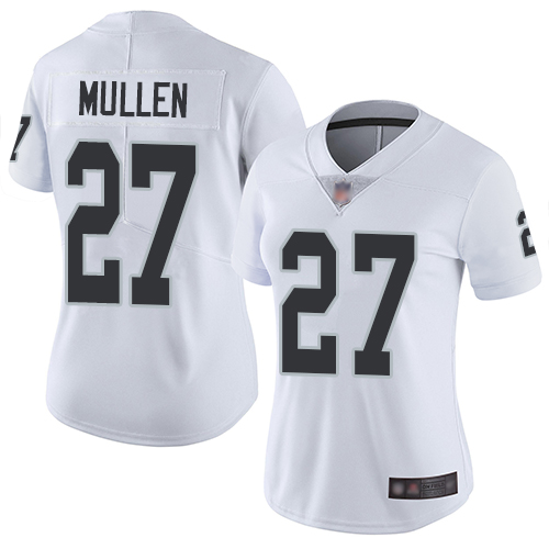 Raiders #27 Trayvon Mullen White Women's Stitched Football Vapor Untouchable Limited Jersey Raiders #27 Trayvon Mullen White Women's Stitched Football Vapor Untouchable Limited Jersey