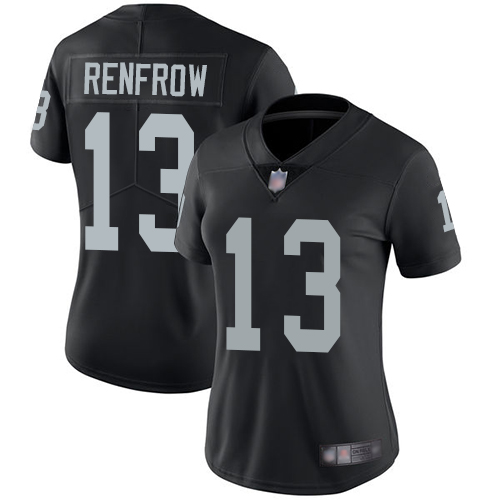 Raiders #13 Hunter Renfrow Black Team Color Women's Stitched Football Vapor Untouchable Limited Jersey Raiders #13 Hunter Renfrow Black Team Color Women's Stitched Football Vapor Untouchable Limited Jersey
