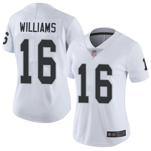 Raiders #16 Tyrell Williams White Women's Stitched Football Vapor Untouchable Limited Jersey