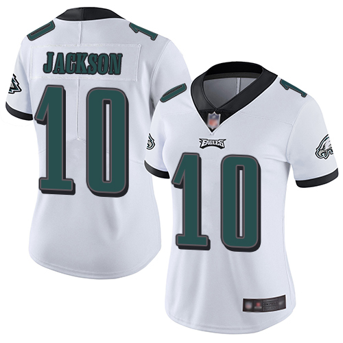 Nike Eagles #10 DeSean Jackson White Women's Stitched NFL Vapor Untouchable Limited Jersey Nike Eagles #10 DeSean Jackson White Women's Stitched NFL Vapor Untouchable Limited Jersey