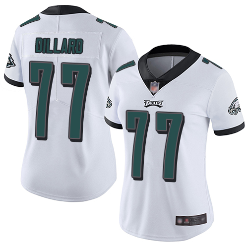 Eagles #77 Andre Dillard White Women's Stitched Football Vapor Untouchable Limited Jersey