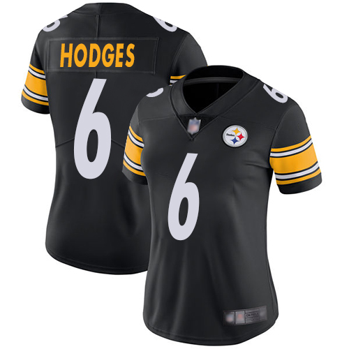 Steelers #6 Devlin Hodges Black Team Color Women's Stitched Football Vapor Untouchable Limited Jersey Steelers #6 Devlin Hodges Black Team Color Women's Stitched Football Vapor Untouchable Limited Jersey