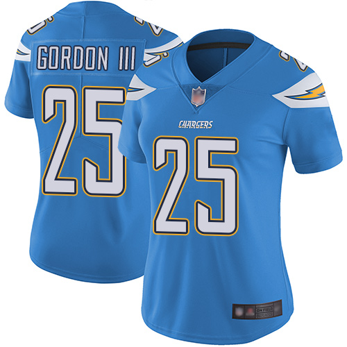 Nike Chargers #25 Melvin Gordon III Electric Blue Alternate Women's Stitched NFL Vapor Untouchable Limited Jersey Nike Chargers #25 Melvin Gordon III Electric Blue Alternate Women's Stitched NFL Vapor Untouchable Limited Jersey
