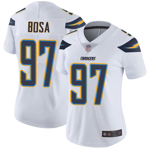 Chargers #97 Joey Bosa White Women's Stitched Football Vapor Untouchable Limited Jersey