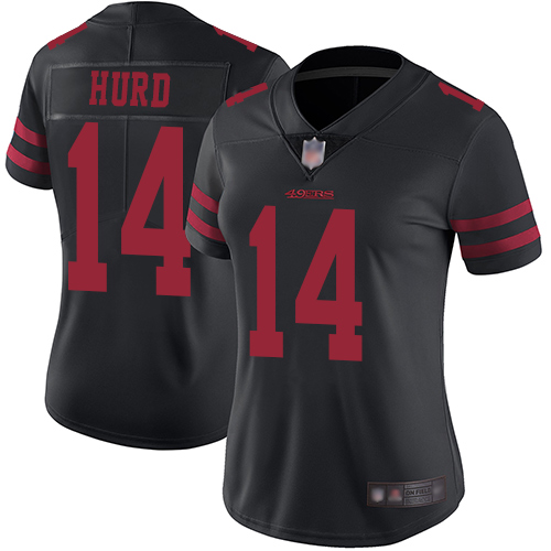 49ers #17 Jalen Hurd Black Alternate Women's Stitched Football Vapor Untouchable Limited Jersey 49ers #17 Jalen Hurd Black Alternate Women's Stitched Football Vapor Untouchable Limited Jersey