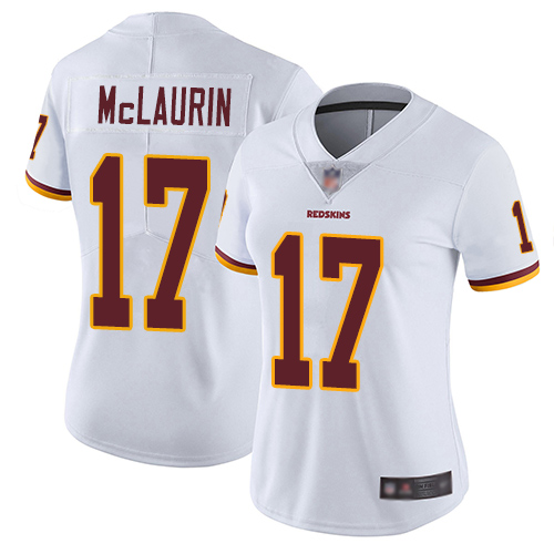 Redskins #17 Terry McLaurin White Women's Stitched Football Vapor Untouchable Limited Jersey