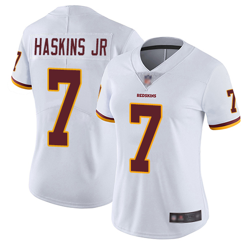 Redskins #7 Dwayne Haskins Jr White Women's Stitched Football Vapor Untouchable Limited Jersey Redskins #7 Dwayne Haskins Jr White Women's Stitched Football Vapor Untouchable Limited Jersey