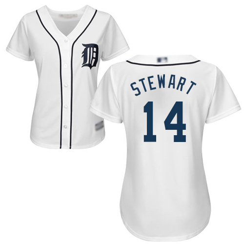 Tigers #14 Christin Stewart White Home Women's Stitched Baseball Jersey Tigers #14 Christin Stewart White Home Women's Stitched Baseball Jersey