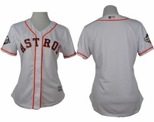 Astros Blank White Home 2019 World Series Bound Women's Stitched Baseball Jersey