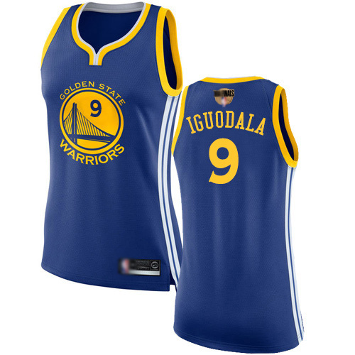 Warriors #9 Andre Iguodala Blue 2019 Finals Bound Women's Basketball Swingman Icon Edition Jersey