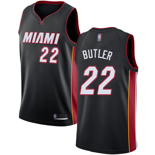 Heat #22 Jimmy Butler Black Women's Basketball Swingman Icon Edition Jersey