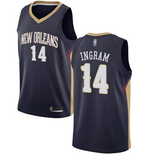 Pelicans #14 Brandon Ingram Navy Women's Basketball Swingman Icon Edition Jersey