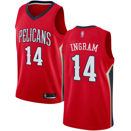 Pelicans #14 Brandon Ingram Red Women's Basketball Swingman Statement Edition Jersey
