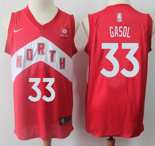 Raptors #33 Marc Gasol Red Women's Basketball Swingman Earned Edition Jersey