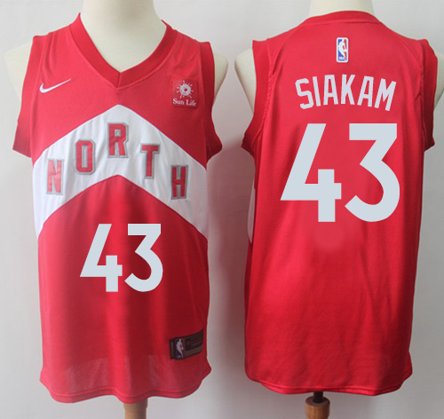 Raptors #43 Pascal Siakam Red Women's Basketball Swingman Earned Edition Jersey