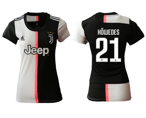 Women's Juventus #21 Howedes Home Soccer Club Jersey