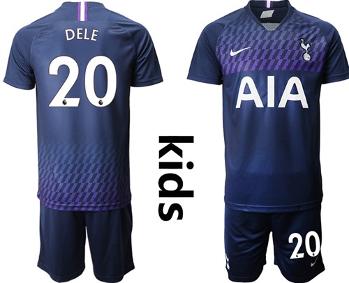 Tottenham Hotspur #20 Dele Away Kid Soccer Club Jersey