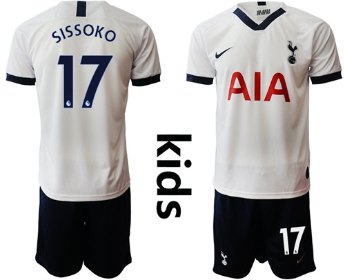 Tottenham Hotspur #17 Sissoko Home Kid Soccer Club Jersey