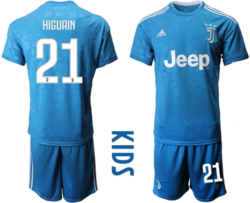 Juventus #21 Higuain Third Kid Soccer Club Jersey