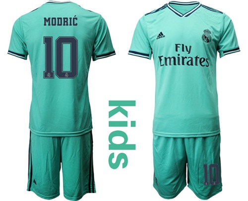 Real Madrid #10 Modric Third Kid Soccer Club Jersey