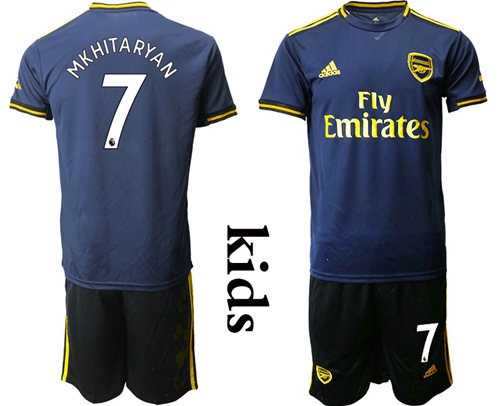 Arsenal #7 Mkhitaryan Third Kid Soccer Club Jersey