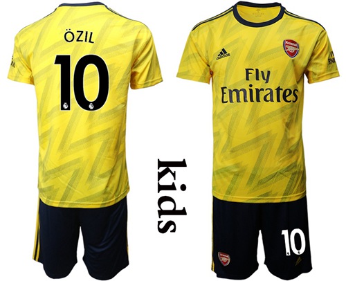 Arsenal #10 Ozil Away Kid Soccer Club Jersey