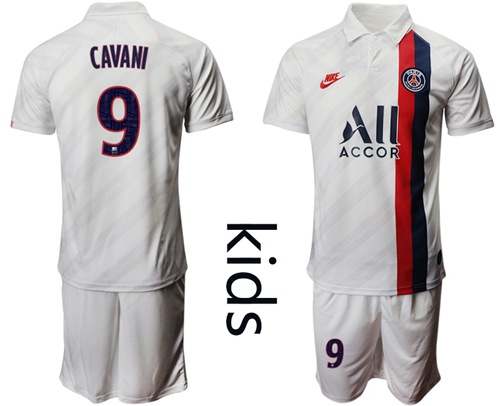 Paris Saint Germain #9 Cavani Third Kid Soccer Club Jersey