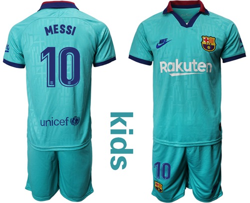 Barcelona #10 Messi Third Kid Soccer Club Jersey