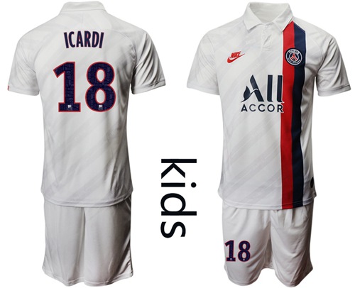Paris Saint Germain #18 Icardi Third Kid Soccer Club Jersey