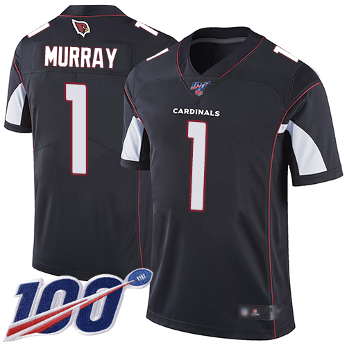 Cardinals #1 Kyler Murray Black Alternate Youth Stitched Football 100th Season Vapor Limited Jersey Cardinals #1 Kyler Murray Black Alternate Youth Stitched Football 100th Season Vapor Limited Jersey
