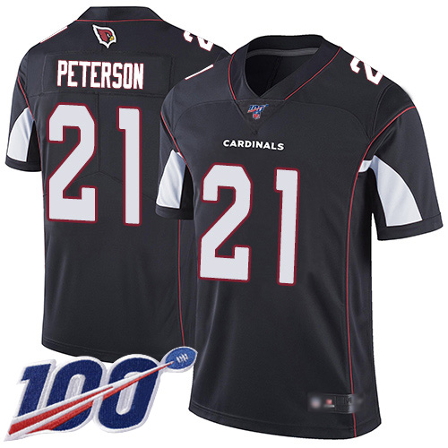 Cardinals #21 Patrick Peterson Black Alternate Youth Stitched Football 100th Season Vapor Limited Jersey Cardinals #21 Patrick Peterson Black Alternate Youth Stitched Football 100th Season Vapor Limited Jersey