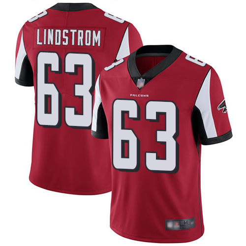 Nike Falcons #63 Chris Lindstrom Red Team Color Youth Stitched NFL Vapor Untouchable Limited Jersey
