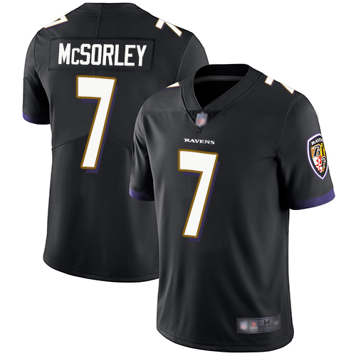 Ravens #7 Trace McSorley Black Alternate Youth Stitched Football Vapor Untouchable Limited Jersey Ravens #7 Trace McSorley Black Alternate Youth Stitched Football Vapor Untouchable Limited Jersey