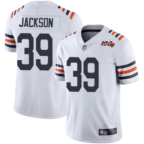 Bears #39 Eddie Jackson White Alternate Youth Stitched Football Vapor Untouchable Limited 100th Season Jersey Bears #39 Eddie Jackson White Alternate Youth Stitched Football Vapor Untouchable Limited 100th Season Jersey