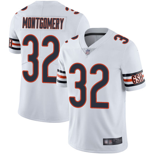 Bears #32 David Montgomery White Youth Stitched Football Vapor Untouchable Limited Jersey