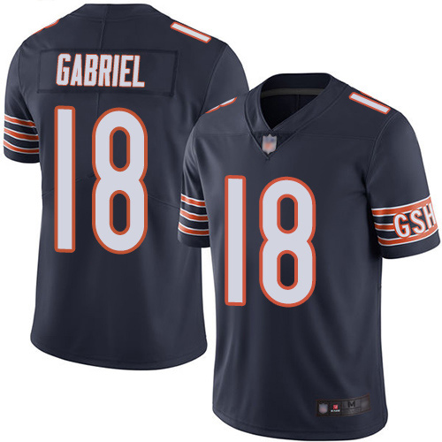 Bears #18 Taylor Gabriel Navy Blue Team Color Youth Stitched Football Vapor Untouchable Limited Jersey