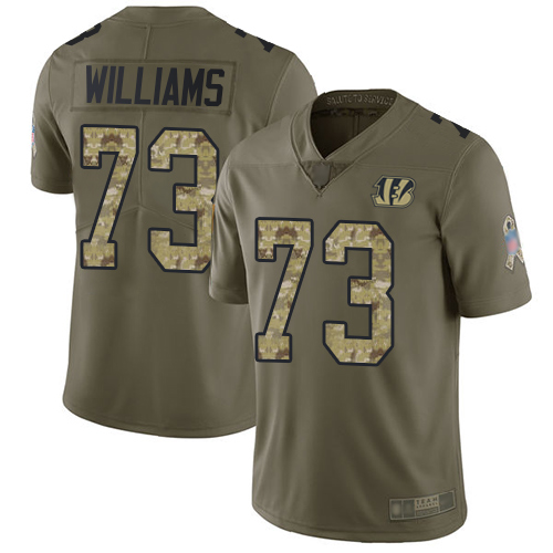Nike Bengals #73 Jonah Williams Olive/Camo Youth Stitched NFL Limited 2017 Salute to Service Jersey Nike Bengals #73 Jonah Williams Olive/Camo Youth Stitched NFL Limited 2017 Salute to Service Jersey