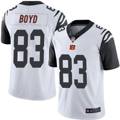 Bengals #83 Tyler Boyd White Youth Stitched Football Limited Rush Jersey
