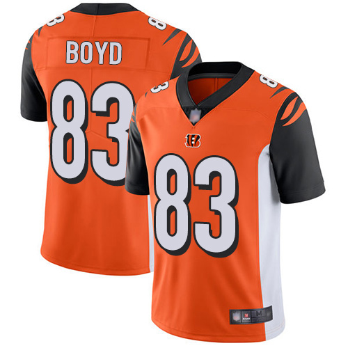Bengals #83 Tyler Boyd Orange Alternate Youth Stitched Football Vapor Untouchable Limited Jersey